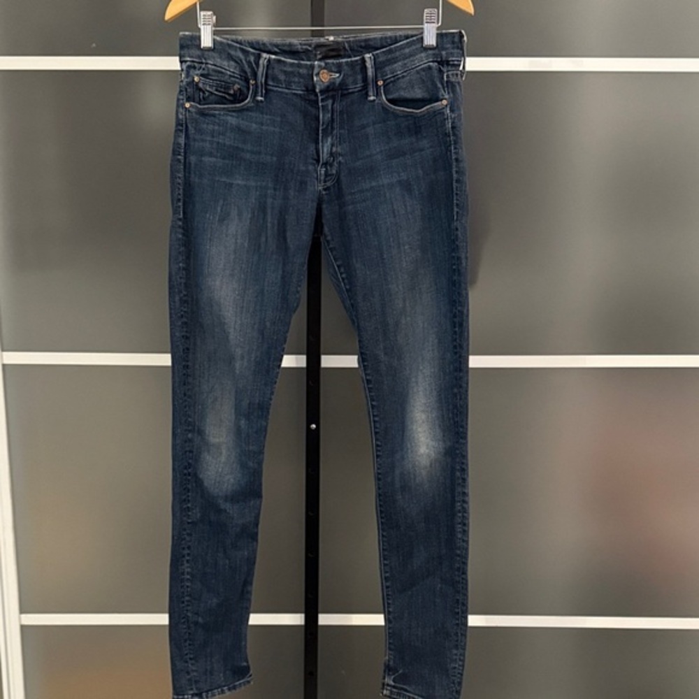 MOTHER Dark Blue Denim The Looker 30